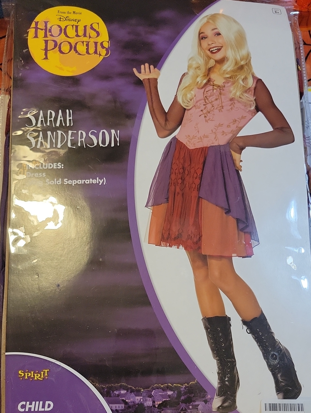 Used Once-spirit Halloween Hocus Pocus Sarah Sanderson Costune